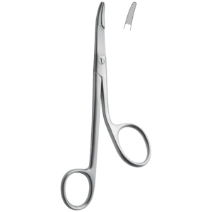 Gillies Needle Holder With Scissors 160mm